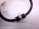 Perfect Replica High Quality Black Leather Mont Blanc Bracelet - Stainless Steel With Black Clasp (1)_th.jpg
